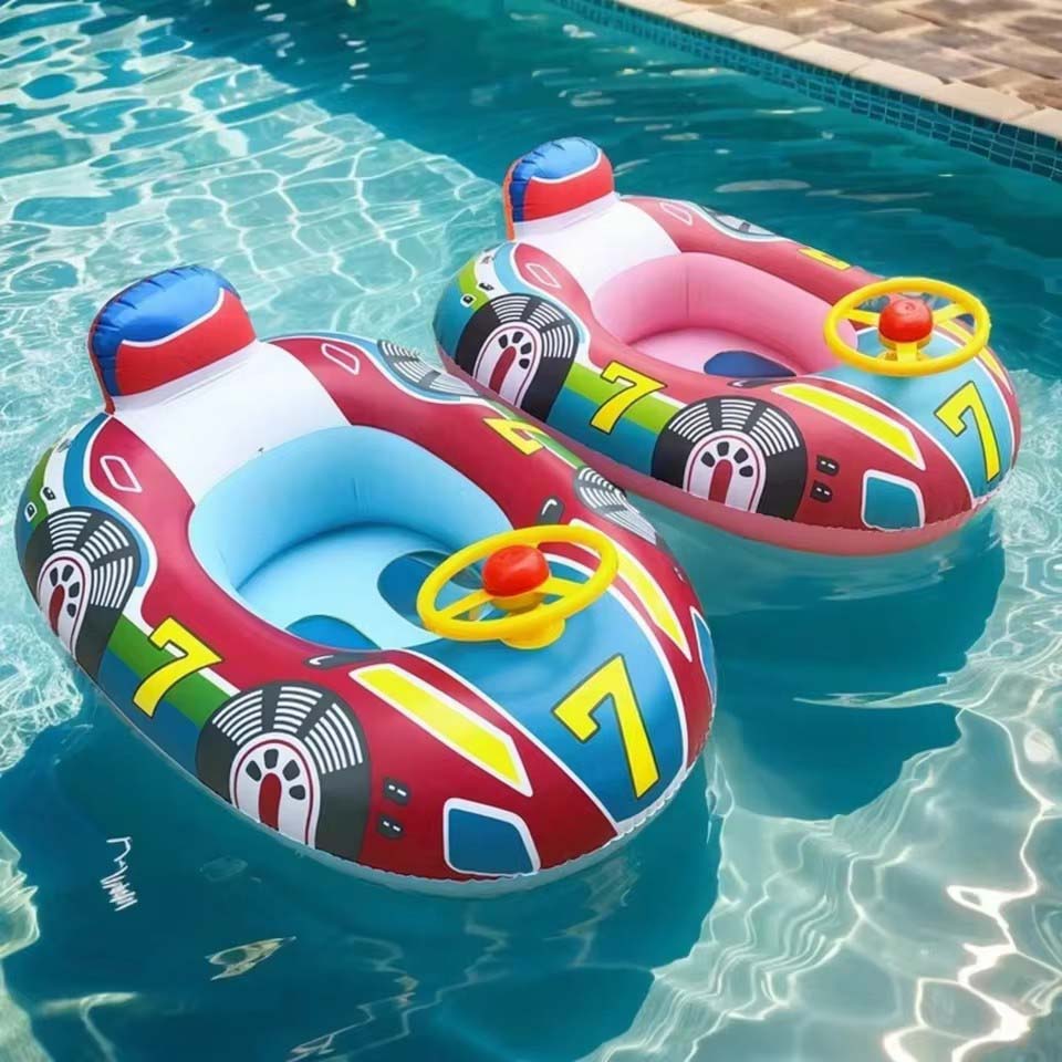 Baby Swimming Floater - Babyzwembadvlot, schattig autodesign kinder opblaasbaar zomer