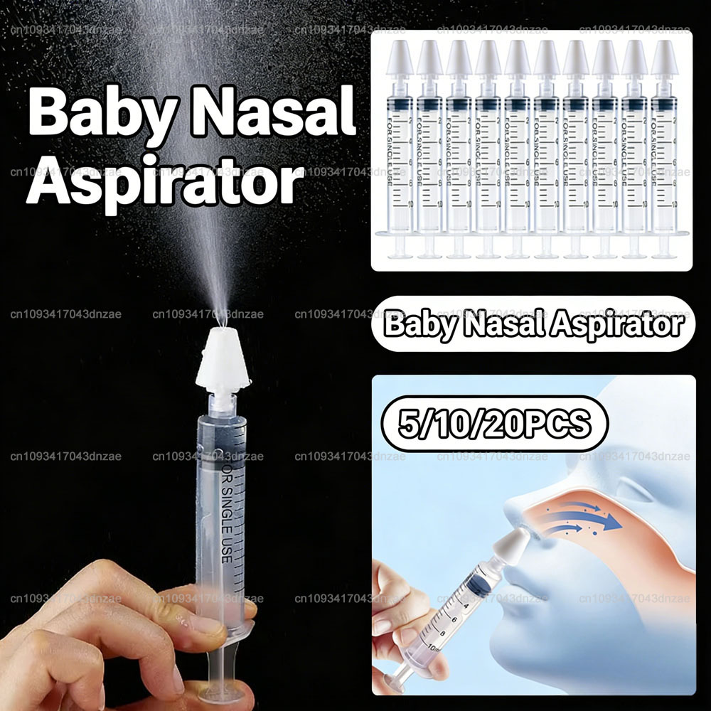 Nasal Aspirator - Naaldvormige babyneuszuiger, spuit voor babyneusreiniging, neusreiniger