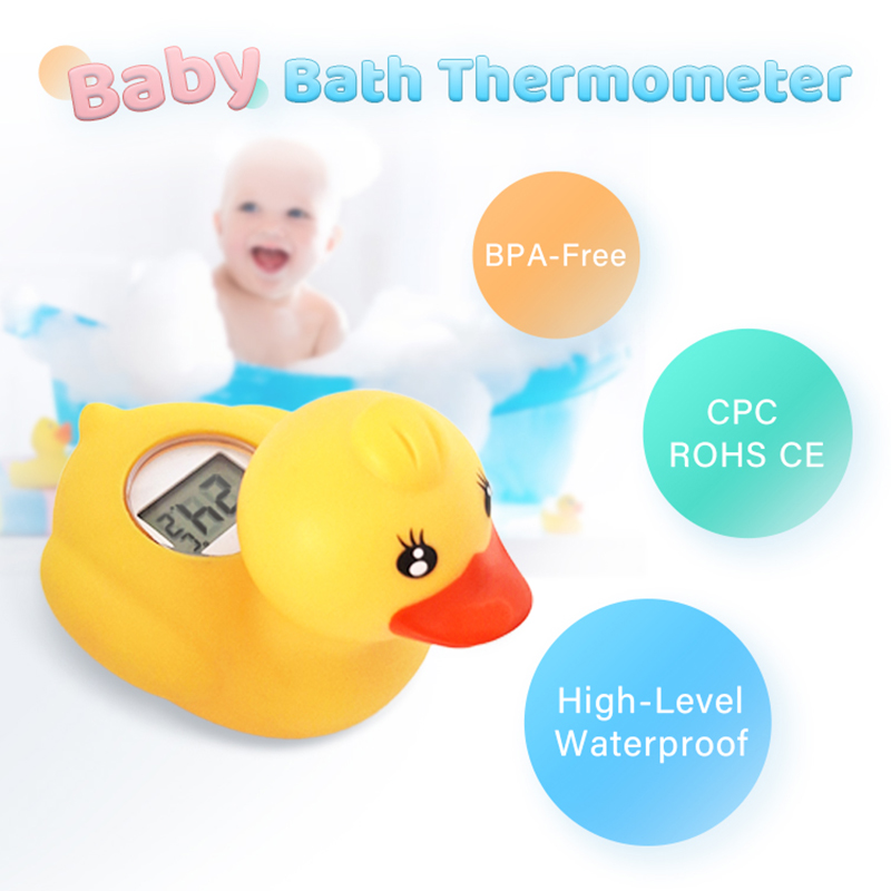 Baby Swimming Floater - 1PC Digitale Babybadthermometer Eend Konijn Panda