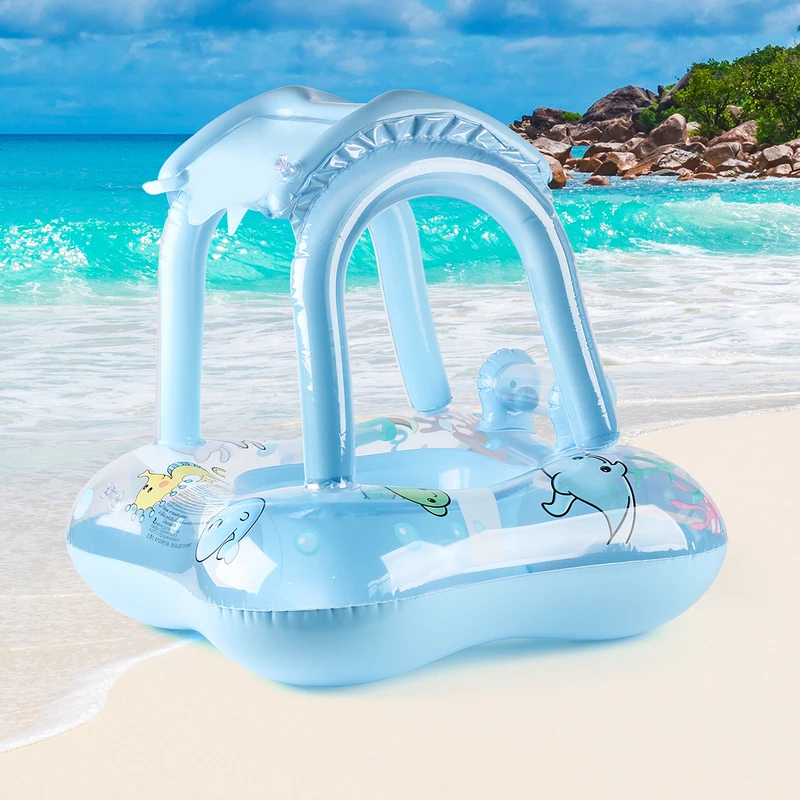 Opblaasbaar babyzwembandje met - Baby Swimming Floater recensie en prijs